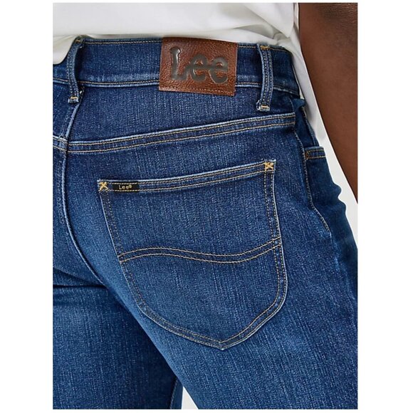 Lee Mens Jeans 42x30 Regular Fit Dark Wash Straight-Leg Southwestern Denim NWT - Picture 2 of 10